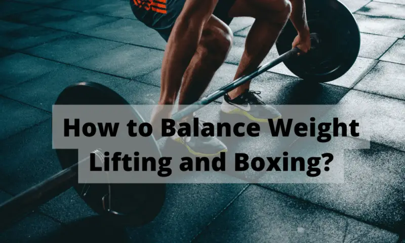 How to Balance Weight Lifting and Boxing?